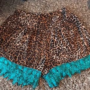 Crazy Train Leopard Shorts